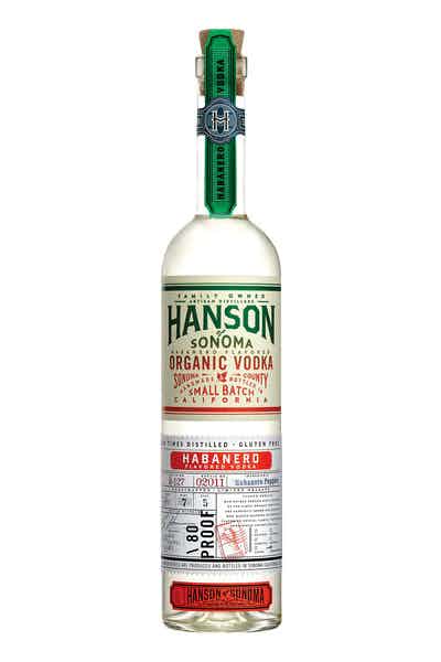 Hanson of Sonoma Organic Habanero Vodka Alcohol, Original Grape-Based, Family Made Vodka, 750mL Bottle