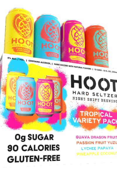 Hoot Hard Seltzer Tropical Variety Pack