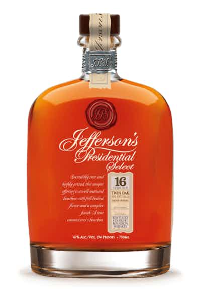 Jefferson's Presidential Select 16 Year Old Twin Oak Bourbon
