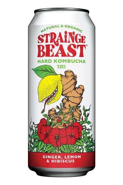 Strainge Beast Ginger Lemon & Hibiscus Hard Kombucha